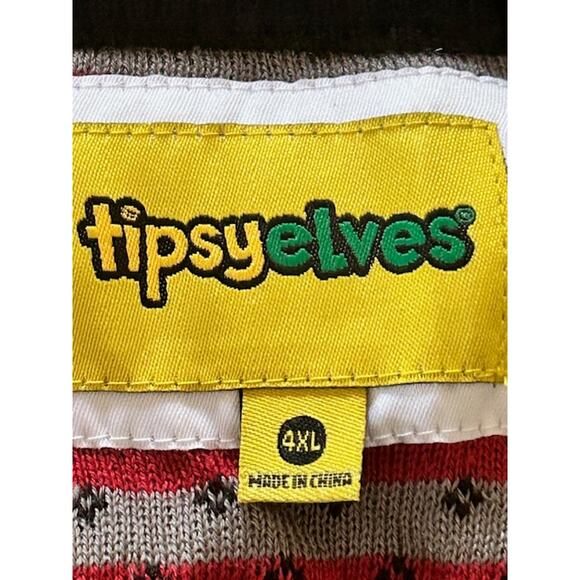 Tipsy Elves Reindeer Beer Fair Isle Sweater – 4XL – NWOT - Picture 6 of 7